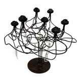 Large brutalist candalabra candle holder 1980’s