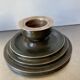 Pair Art Deco Swedish Grace  candleholder  Verdigris Bronze
