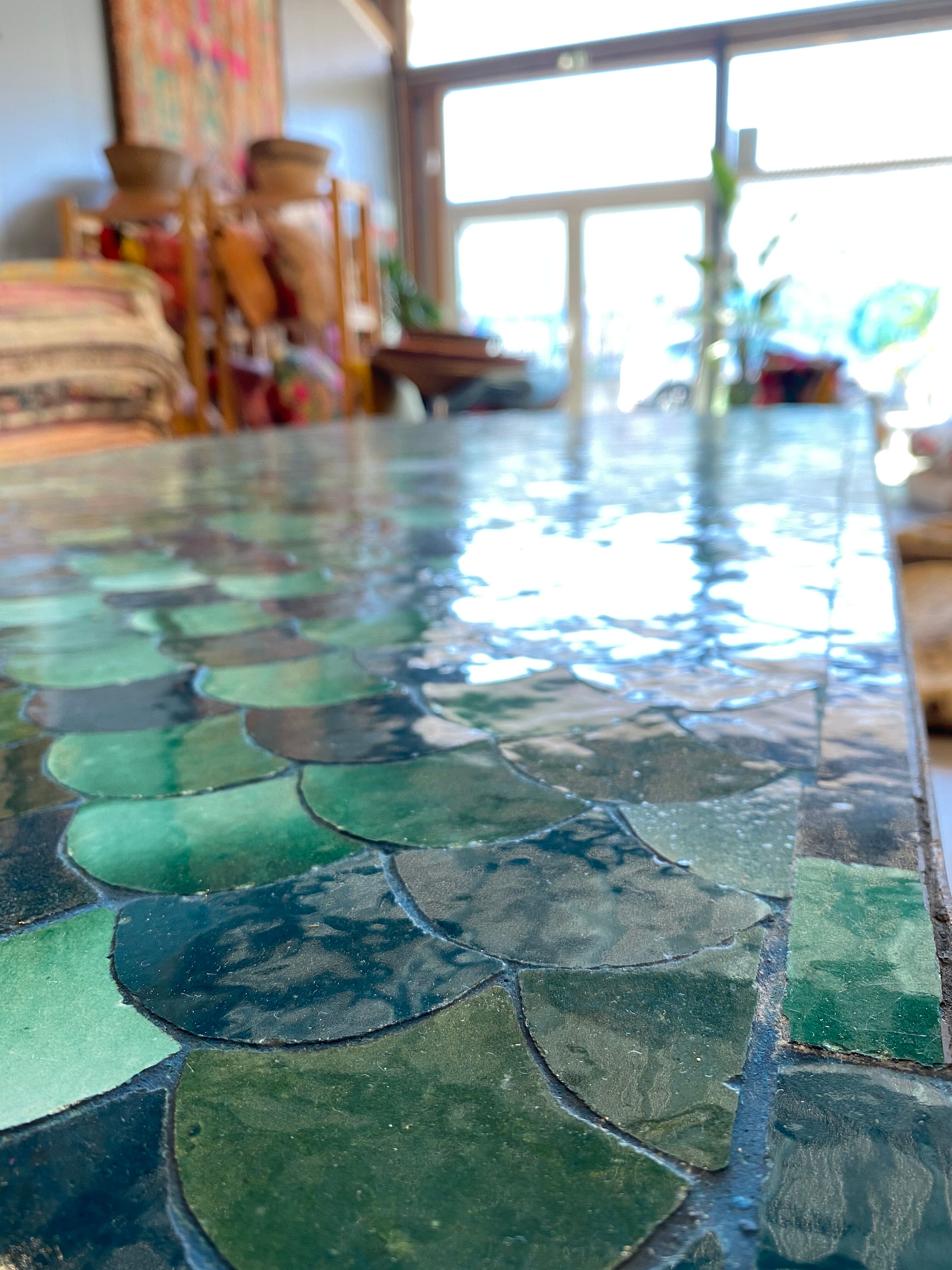 180x90x76 cm artisan zellige table