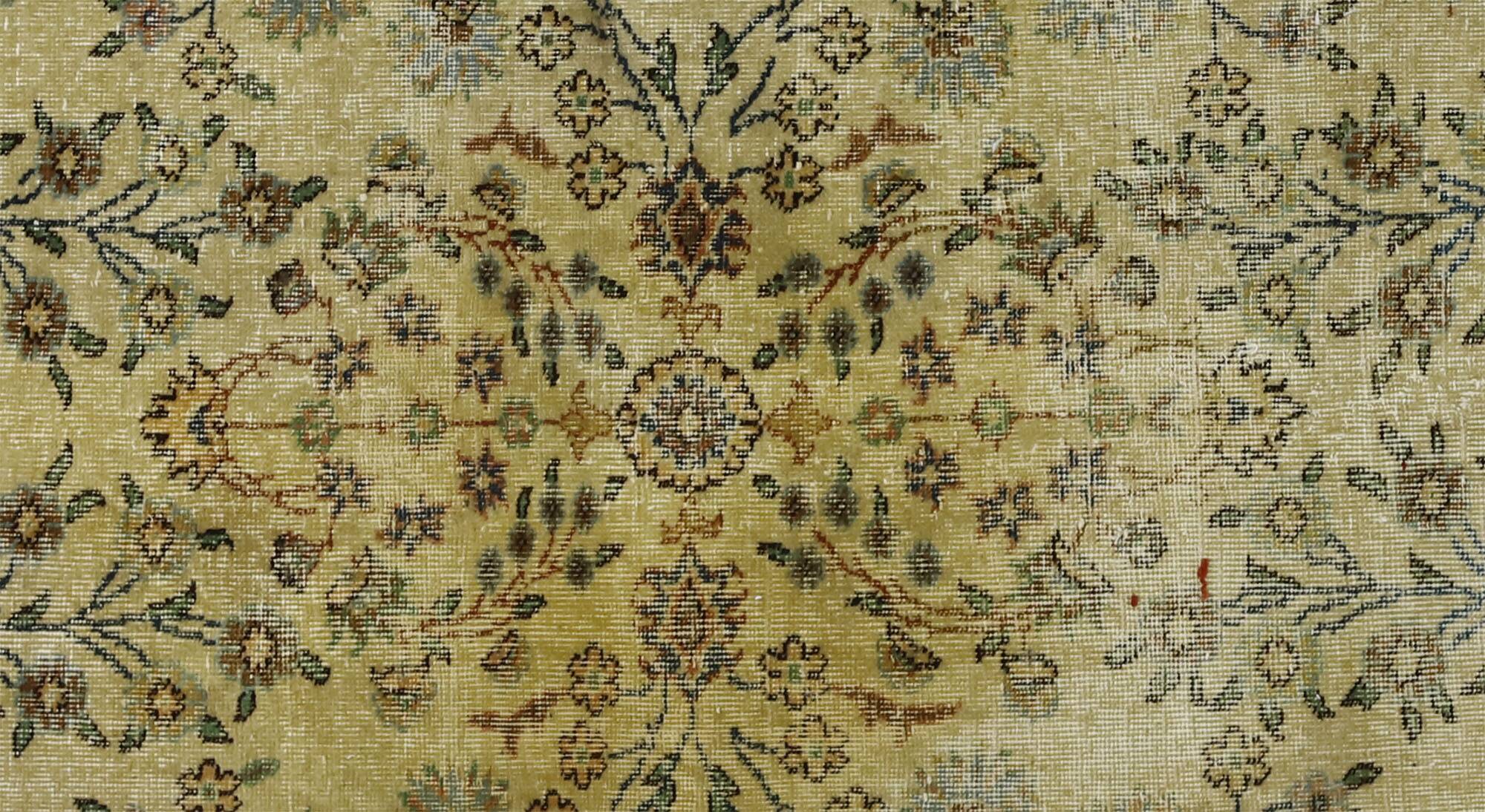 Turkish Anatolian Handmade Vintage Area Rug 237 cm x 135 cm