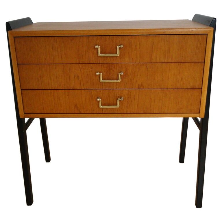 Chest of drawers scandinavian entrance furniture in mid century teak