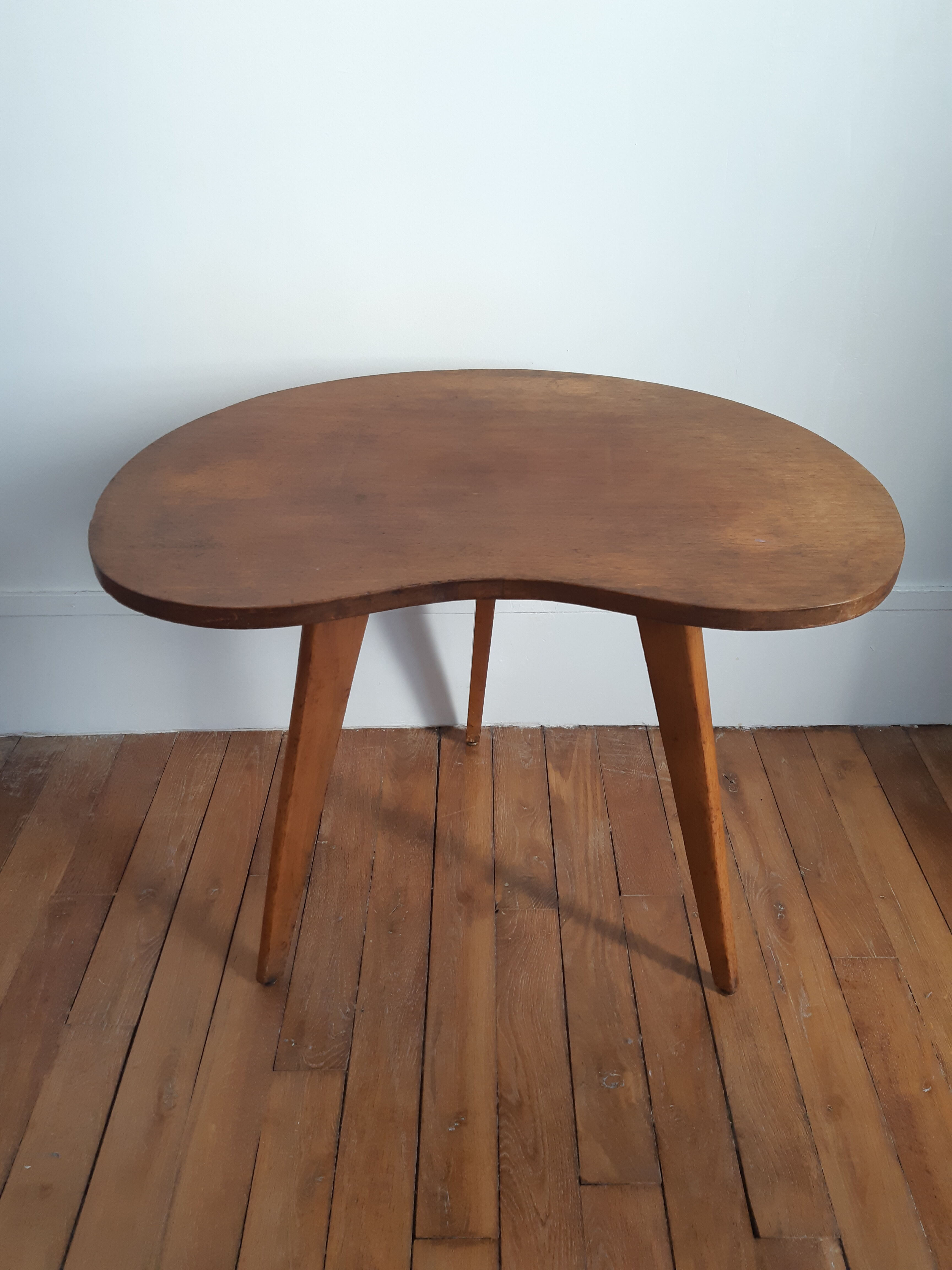 Vintage compass foot coffee table