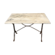 Cast and marble bistro table