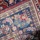 Tapis persan Kashan ancien fait main, 136 cm x 204 cm, années 1910