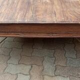 Very large old wooden coffee table