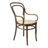 Cane bistro armchair N°14, by Hofmann 1895, Art Nouveau.