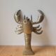 Homard cendrier/encrier en laiton