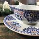 Gravy boat and its frame Gien Royal