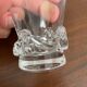7 crystal glasses Daum "Torcy", liqueur or Porto, 1950