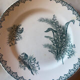 Series of 4 Terre de Fer St Amand dessert plates