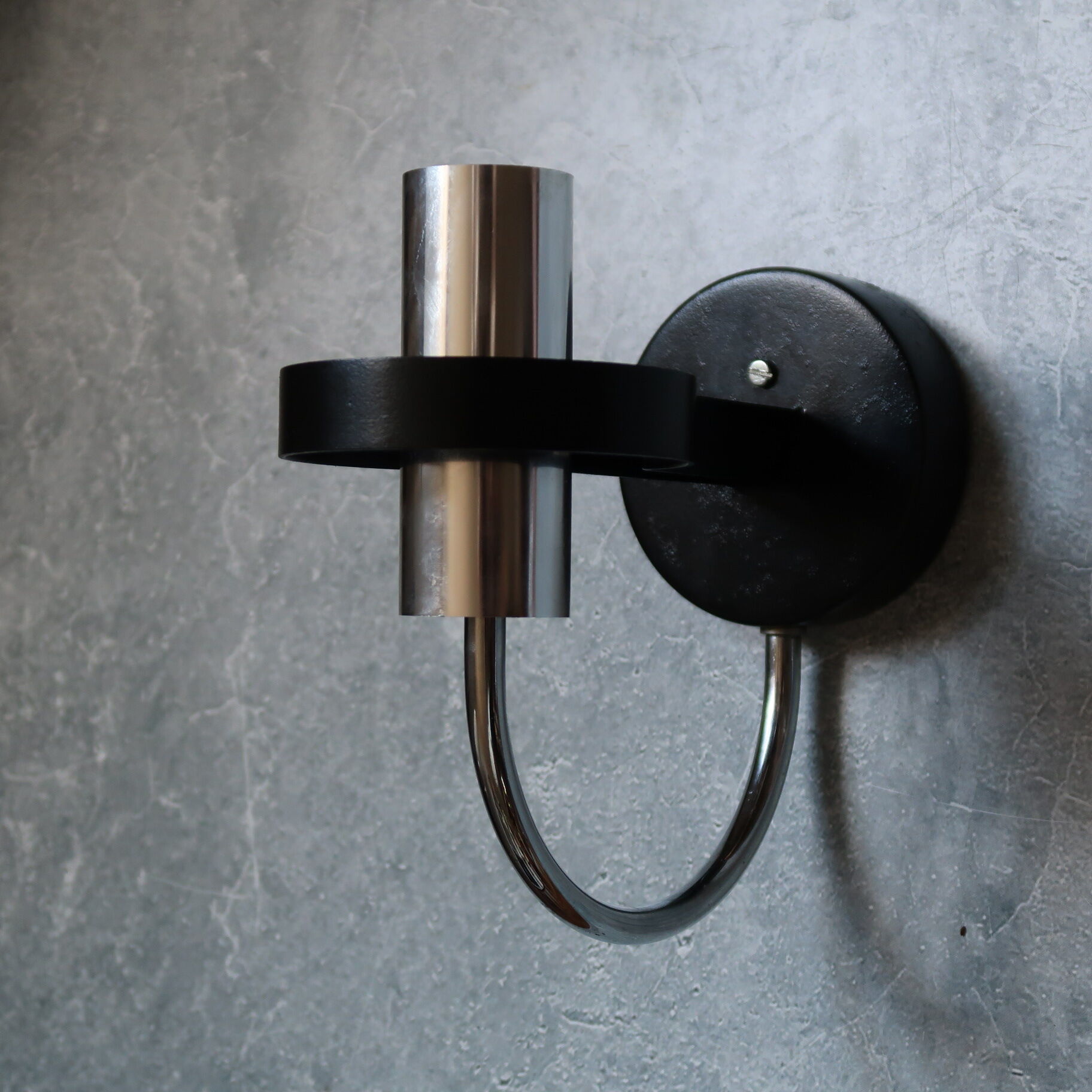 Minimalist wall lamp by Limburg in blown glass, 1970