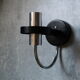 Minimalist wall lamp by Limburg in blown glass, 1970