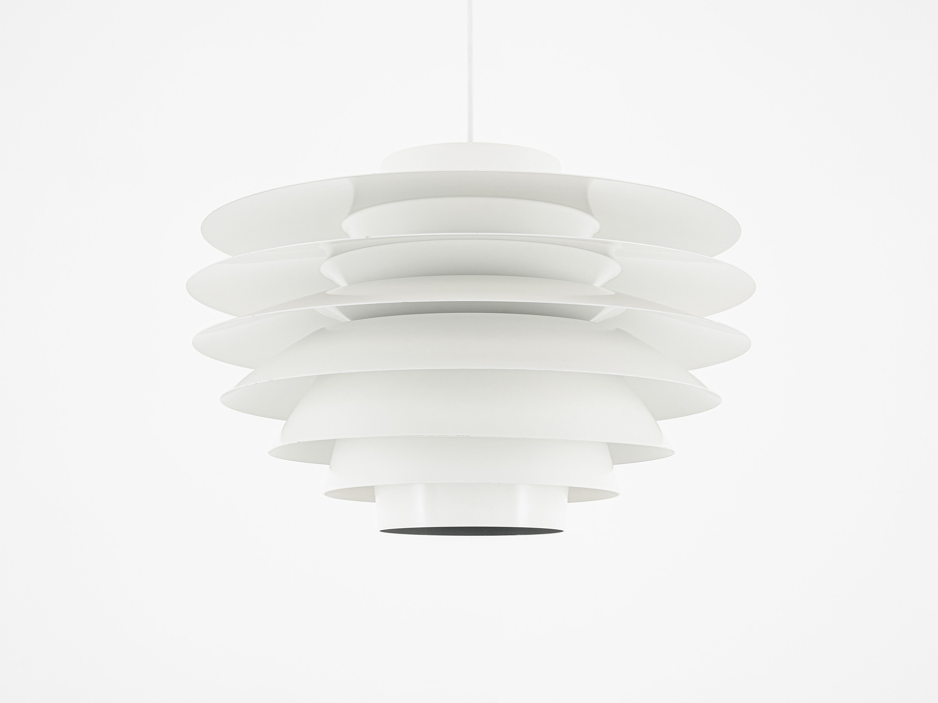 White verona lamp by svend middelboe for nordisk solar