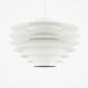 White verona lamp by svend middelboe for nordisk solar