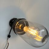 wall lamp or ceiling lamp cast steel gooseneck style 1930