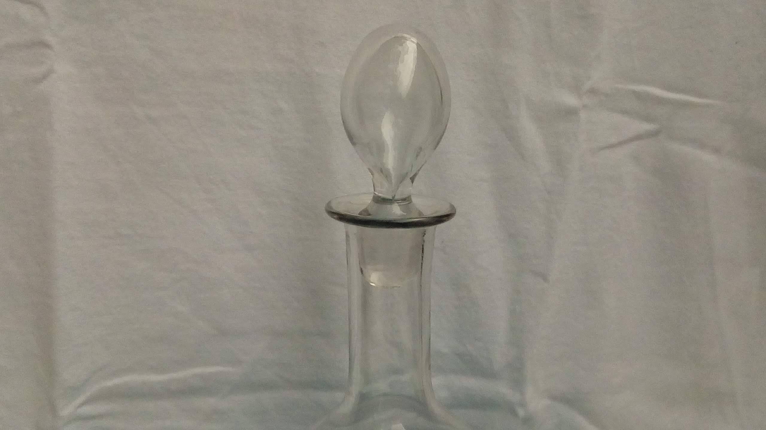 Chiseled crystal carafe stamped belgium
