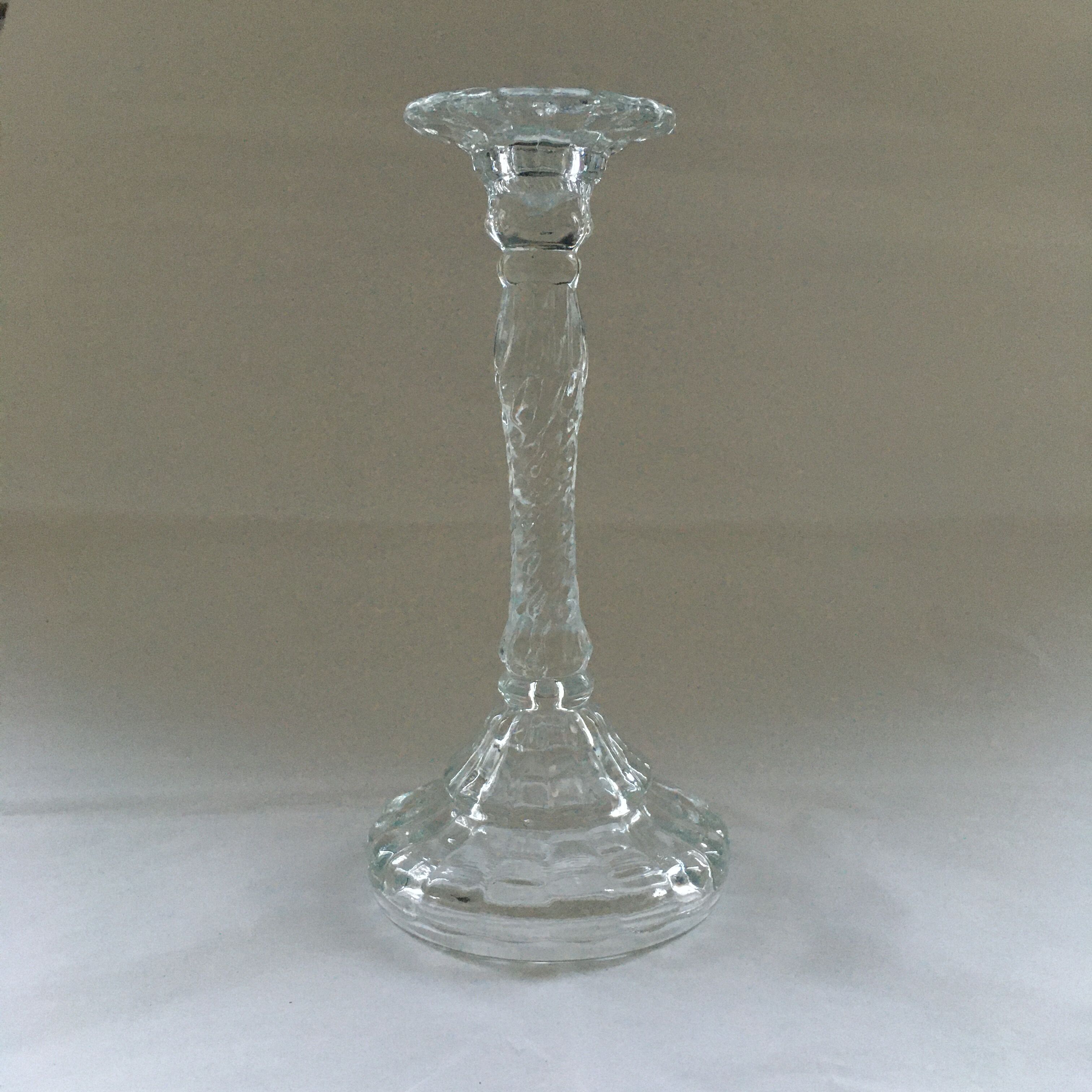 Glass candle holder