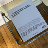 Vintage smoked glass side table