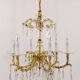 Maria Theresa salon chandelier, baroque Lobmeyr, crystal glass, Vienna, 1940s