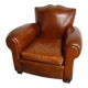 Club chair with a moustache backrest