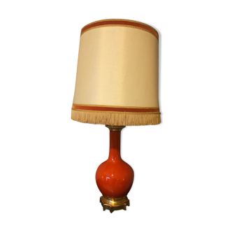 Orange opaline lamp 1920