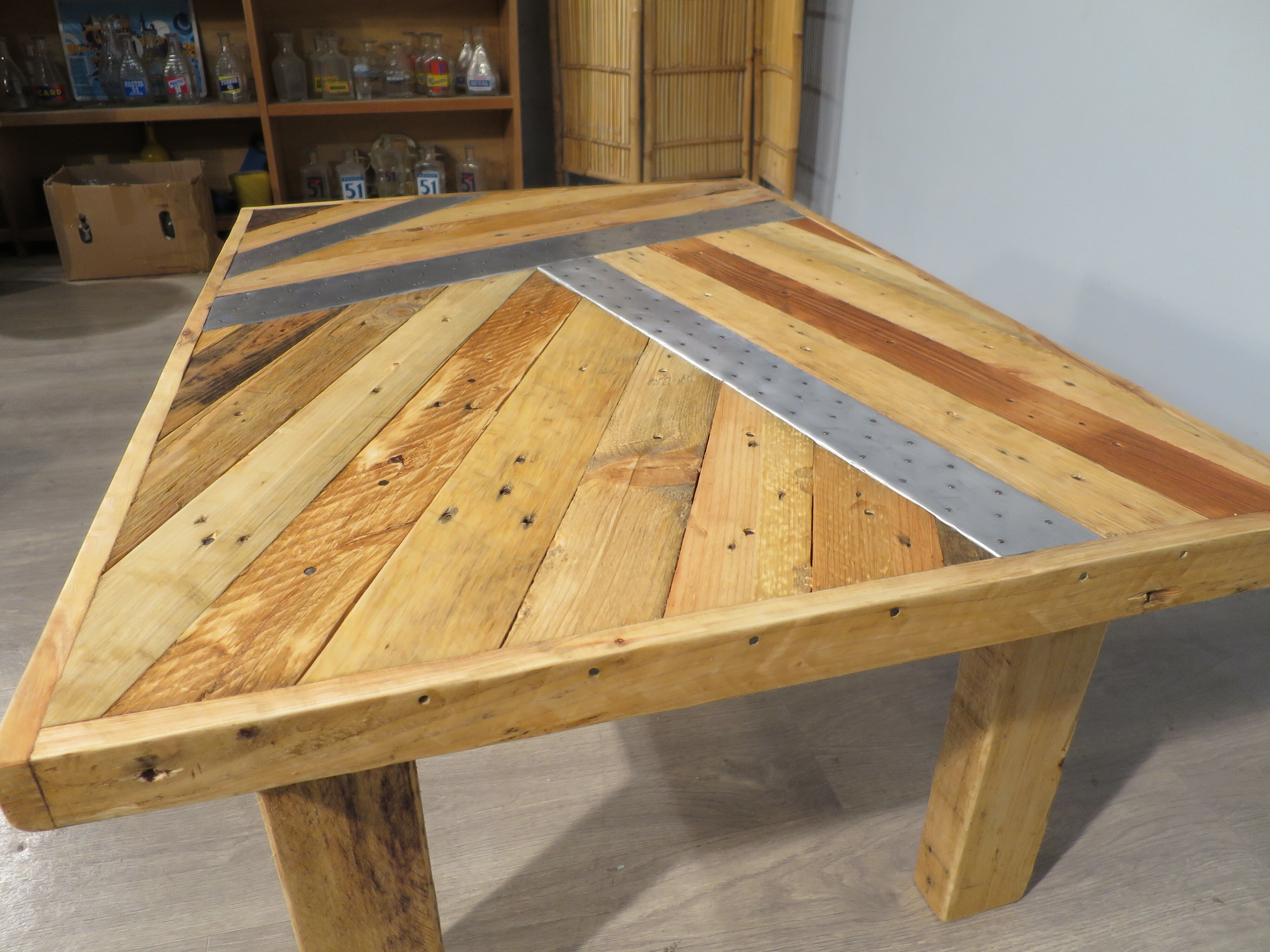 Rustic alu fir coffee table