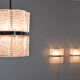 Mid Century Modern Textured Crystal Kaiser Chandelier , Germany 1960