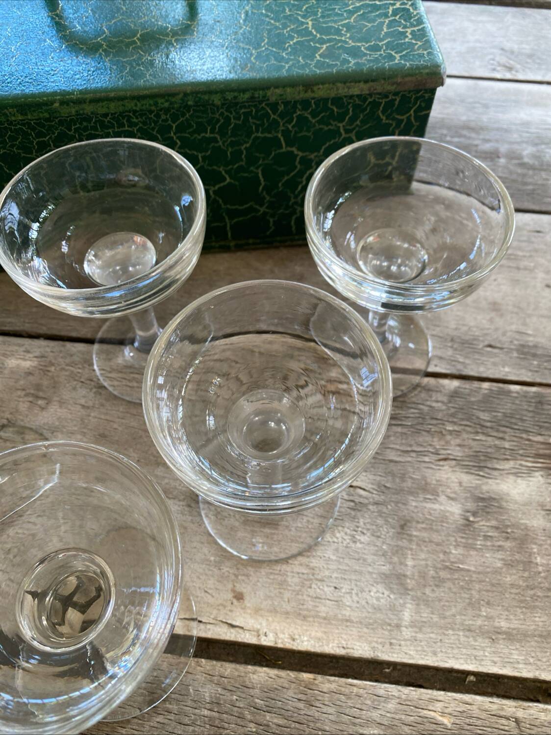 6 cherry or antique ice cream cups