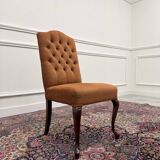 Set of Classic English Upholstered Chesterfield Chairs