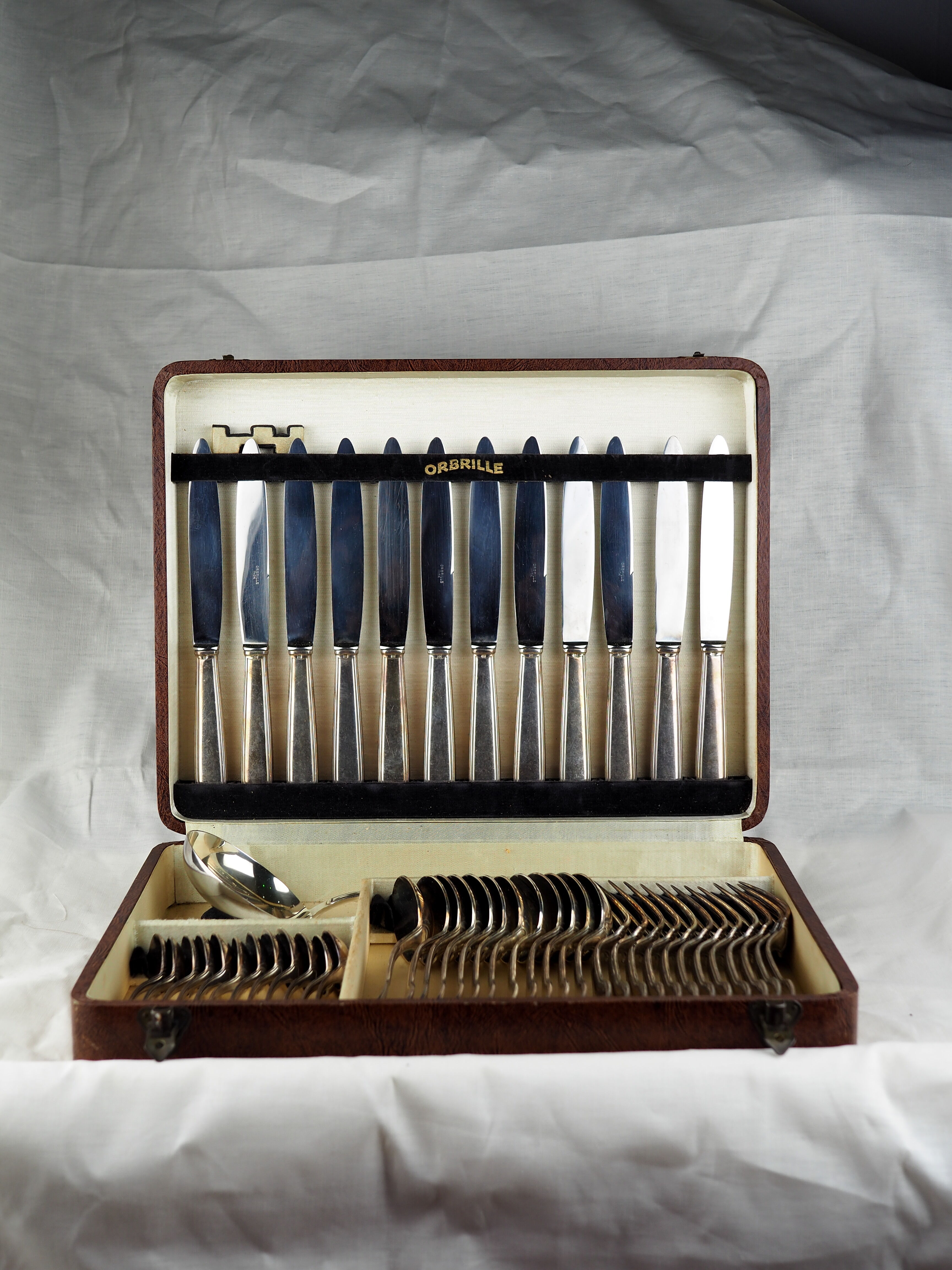 Menagère metal silver Orbrille 49 pieces - Joseph Buisson - XXth