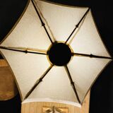 70s bamboo parasol lamps