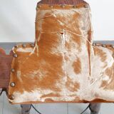 Vintage Spanish brutalist bar stool 1970s