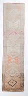 3x12 Pale Orange Beige Turkish Vintage Runner Rug, 86x352Cm SK 18322