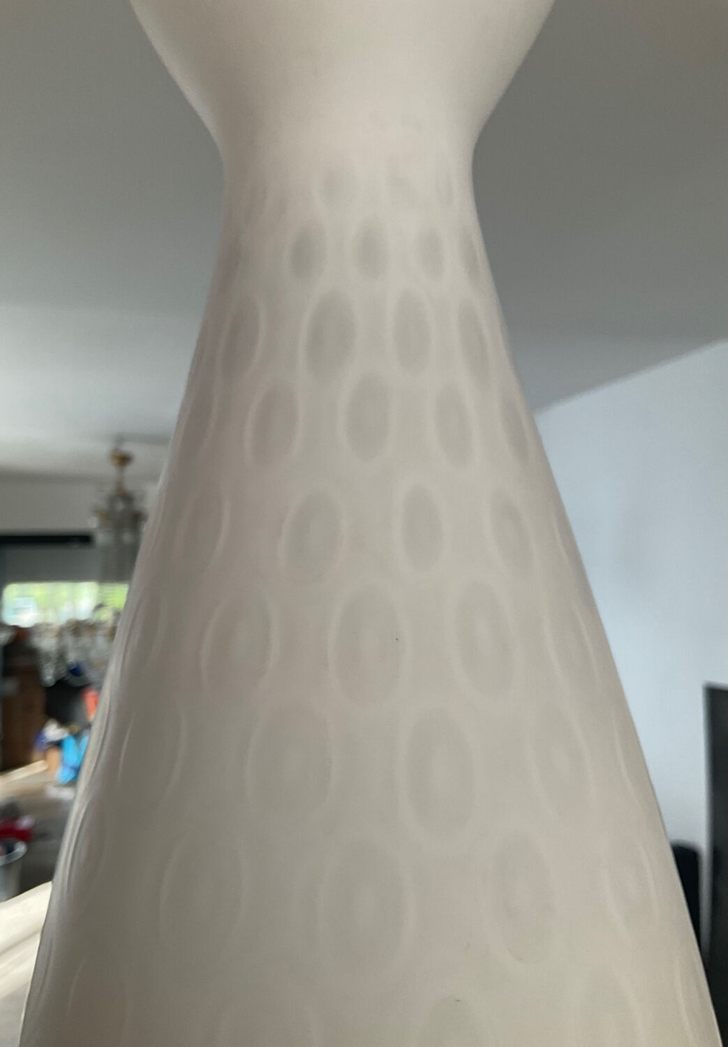 Vintage opaline pendant light from the 60s and 70s