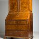 Bureau-bibliothèque en loupe de noyer, XIXe siècle