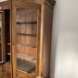 Armoire/bibliothèque noyer américain vitrée