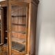 American walnut glass cabinet/bookcase