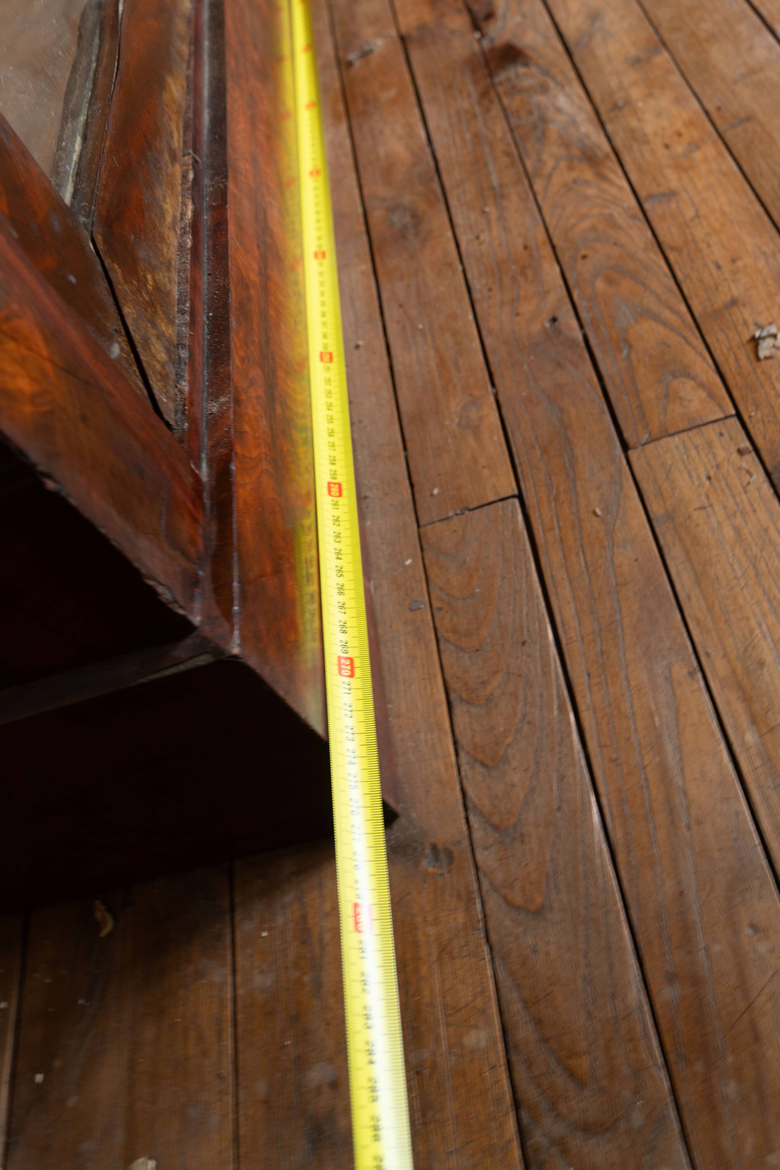 Important library Louis-Philippe 270 cm flamed mahogany 19th century dismantled