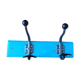 Wall coat holder with two metal pads