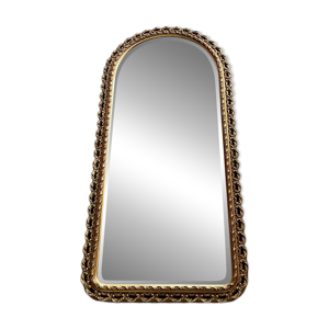 Ancien miroir en bois - verre