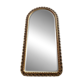 Antique gilded wooden mirror with bevelled glass
