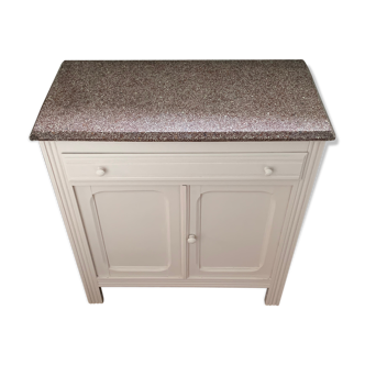 Powder pink and terrazzo dresser