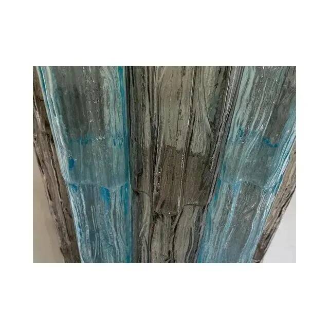 Murano glass Tronchi wall lights in grey and light blue by Simoeng, set of 2