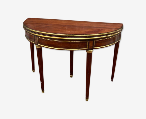 Half moon table in mahogany era Louis XVI XVIII th century