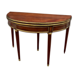 Half moon table in mahogany era Louis XVI XVIII th century