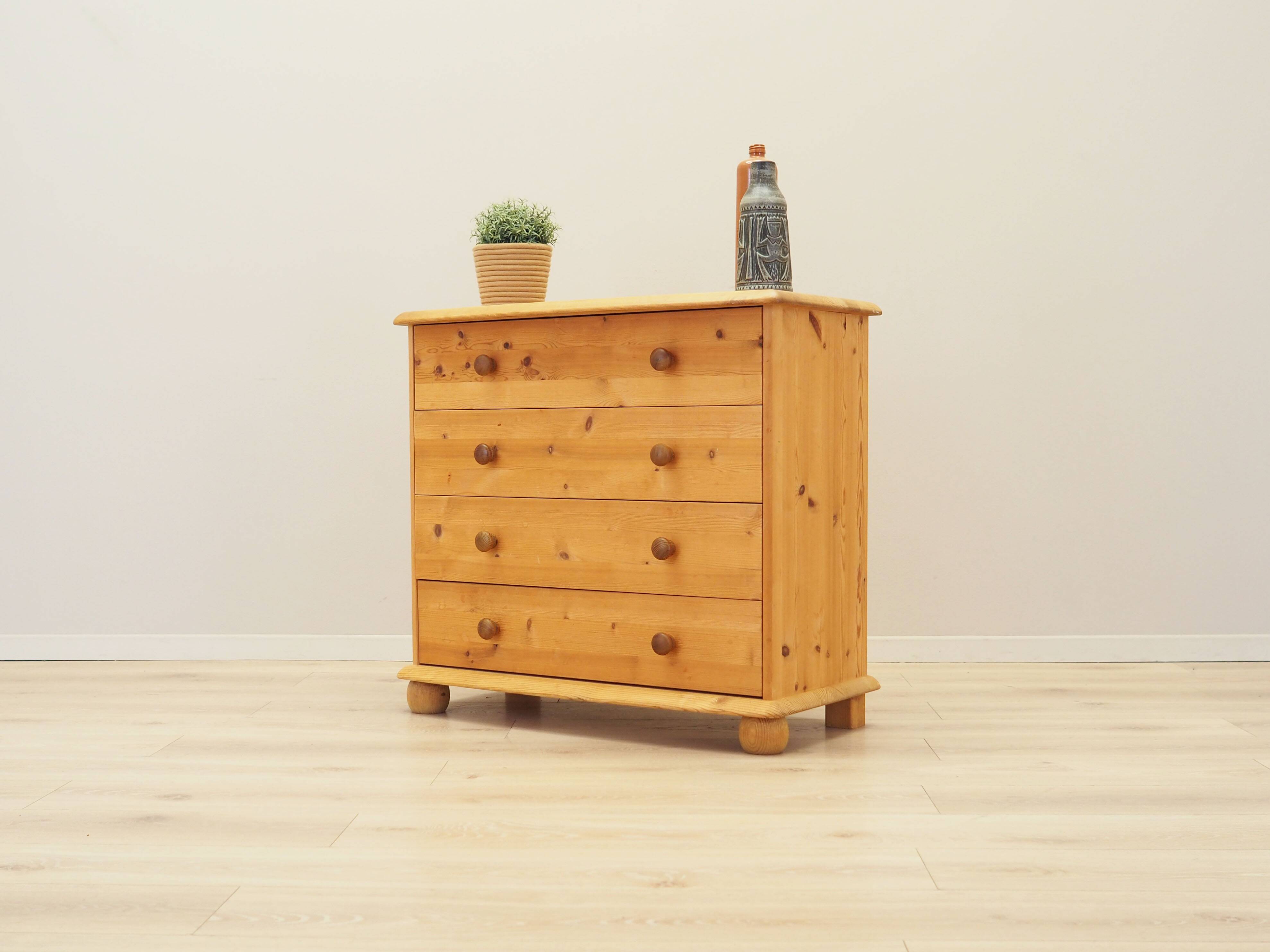 Pine chest of drawers, Danish design, 00s, production: Denmark