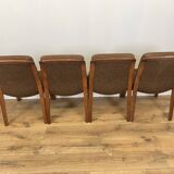 4 chairs model 8019 by Albert Stoll for Gyroflex