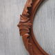 Old oval wooden frame
