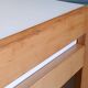 Desk A. Sornay (dlg) in solid beech & white laminate