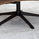1970s, Danish swivel armchair, furniture corduroy, dark beech wood.